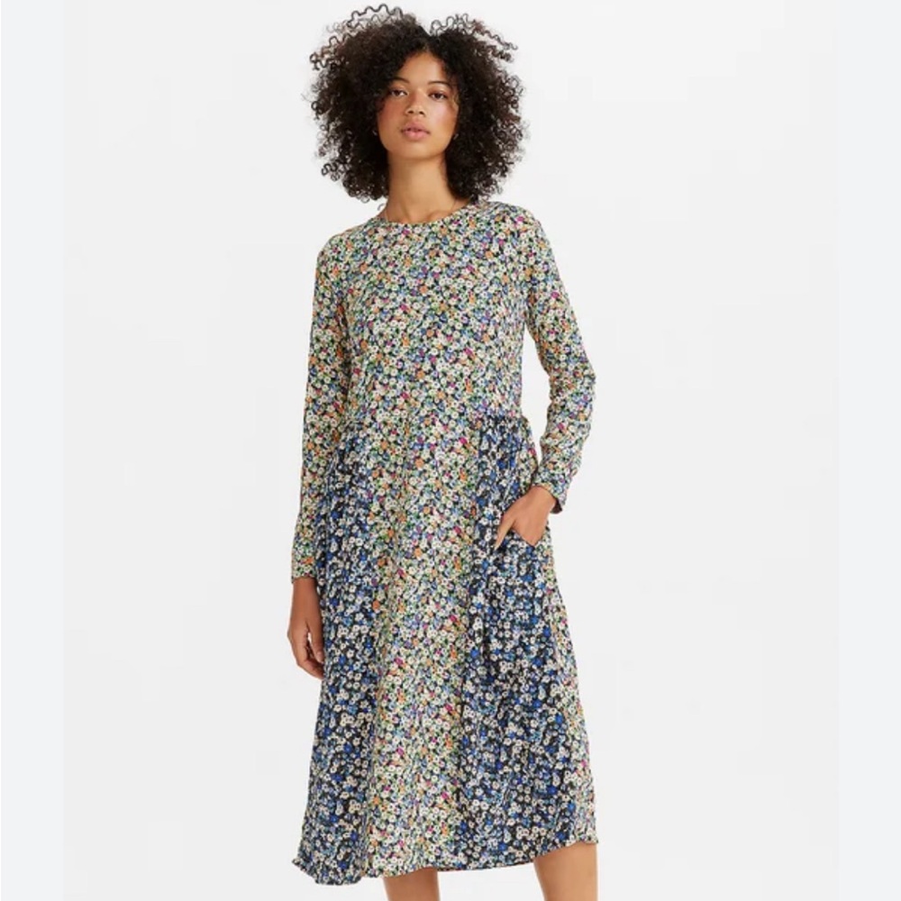 Levi’s unworn floral long sleeve multicolour maxi dress